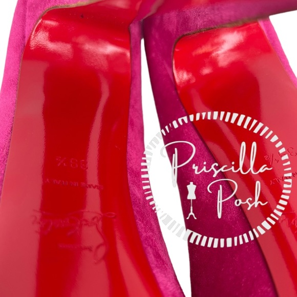 Christian Louboutin Daffodile 160mm Pumps Hot Pink Fuschia Heels Platform - Picture 12 of 16